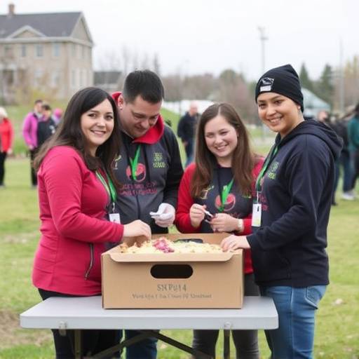 Artisan Home & Design team members volunteering at a local Ottawa community event.